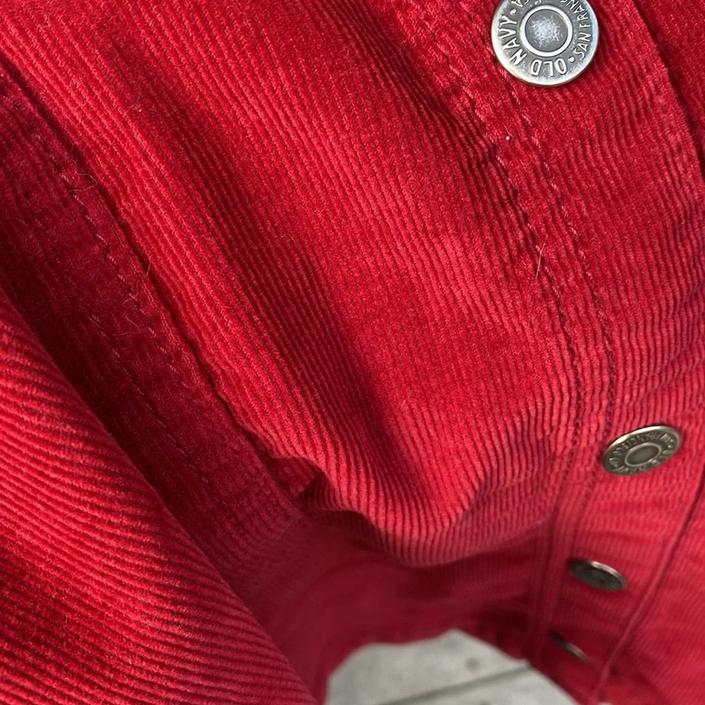 Old Navy Girls Corduroy Red Dress XL 12 Holidays MUSTY SMELL
